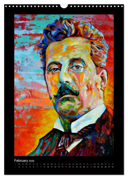 Pop Art Famous composers (CALVENDO Monthly Calendar 2026)