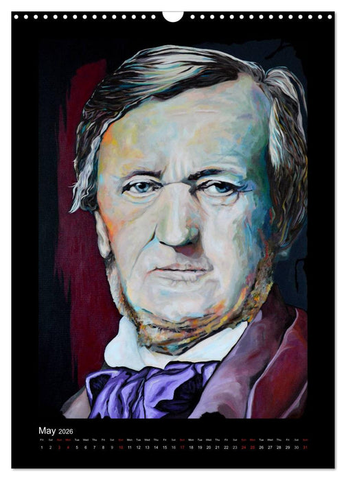 Pop Art Famous composers (CALVENDO Monthly Calendar 2026)