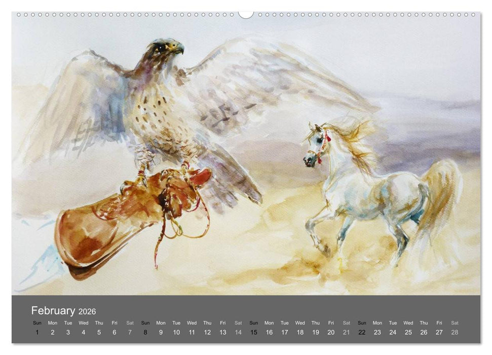 Horses in four seasons 2026 (CALVENDO Premium-Calendar 2026)