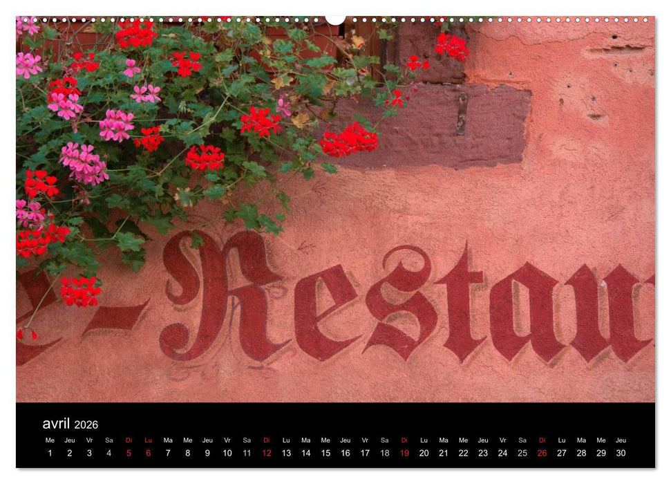 Détails d'Alsace (CALVENDO Calendrier supérieur 2026)