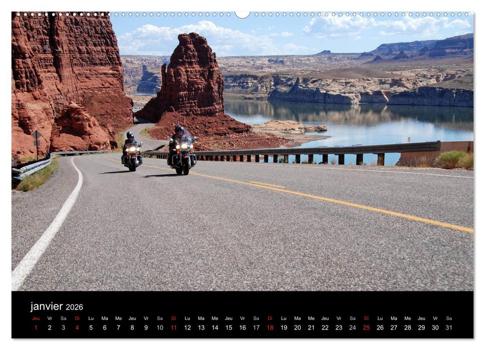 Born to be wild – Les États-Unis en Harley-Davidson (CALVENDO Calendrier supérieur 2026)