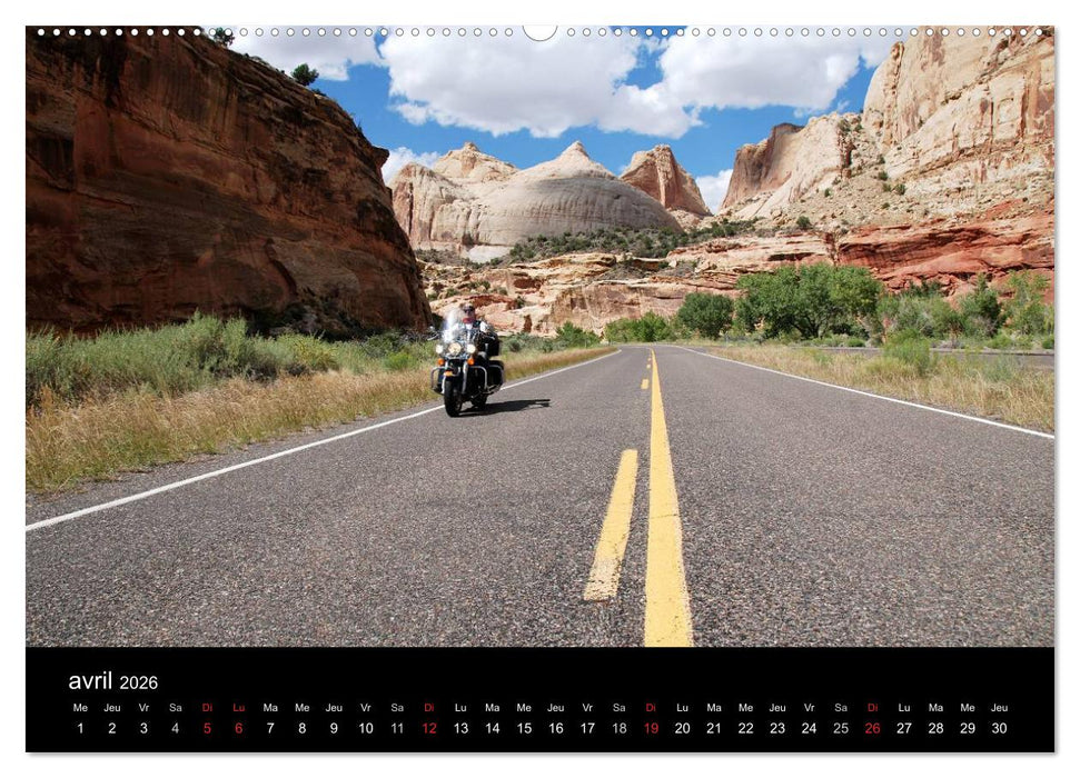Born to be wild – Les États-Unis en Harley-Davidson (CALVENDO Calendrier supérieur 2026)