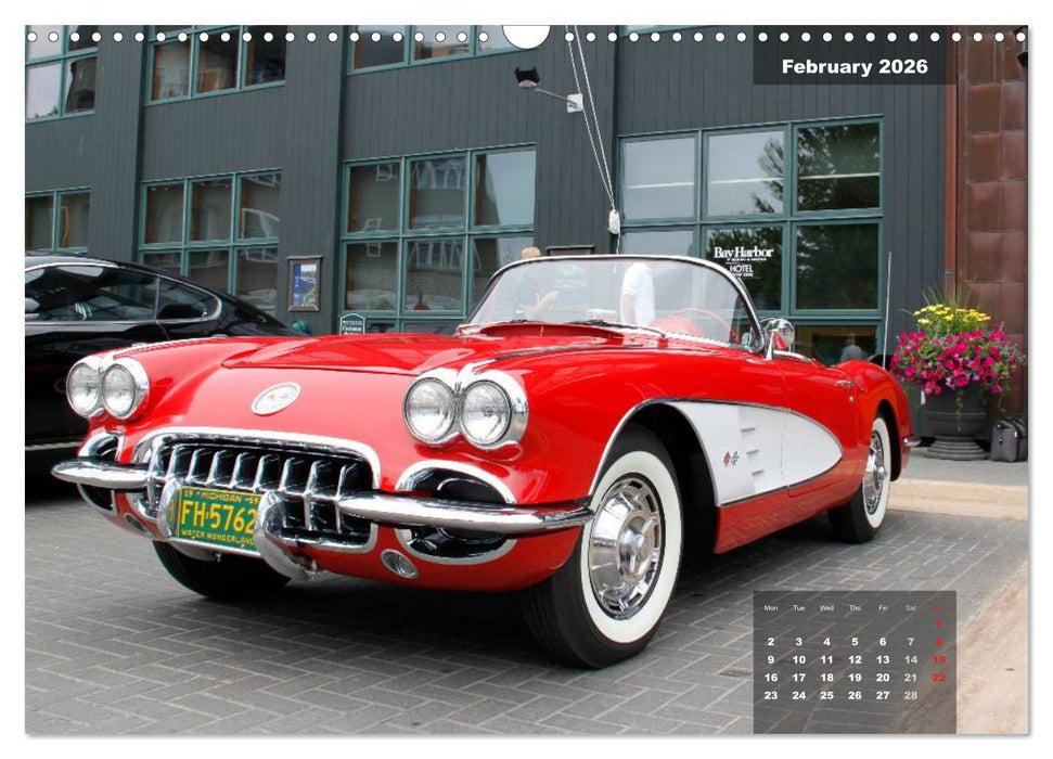 US Classic Cars (CALVENDO Monthly Calendar 2026)