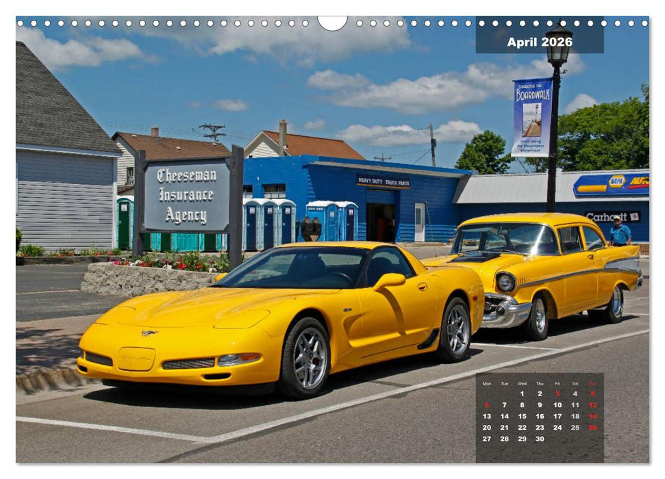 US Classic Cars (CALVENDO Monthly Calendar 2026)