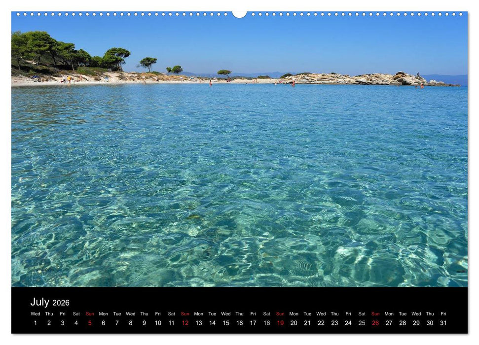 Chalkidiki: Kassandra, Sithonia, Athos (CALVENDO Premium-Calendar 2026)