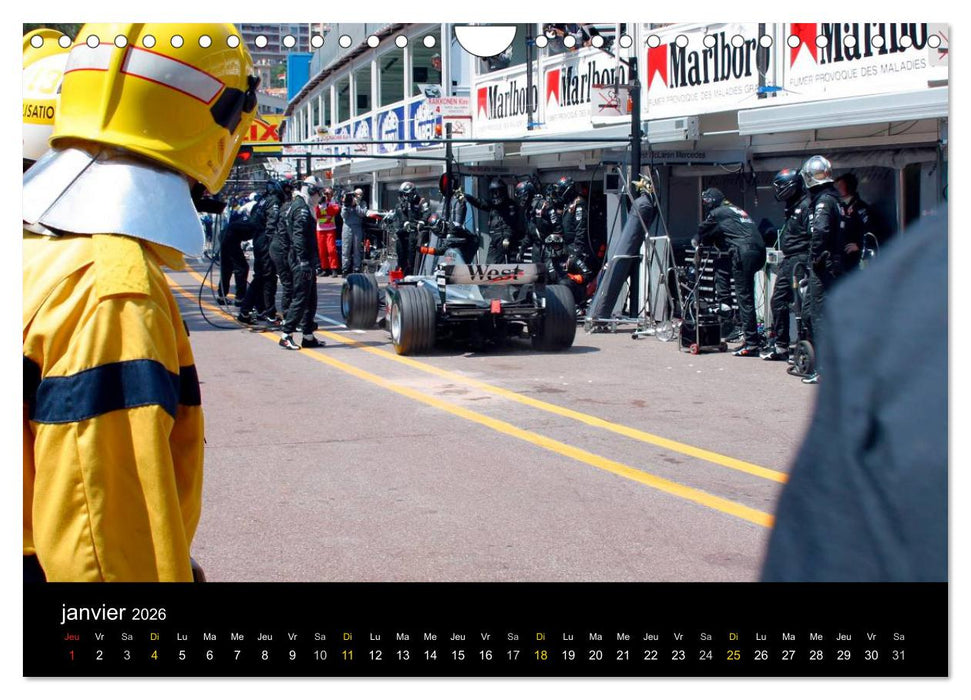 Stands de Formule 1 (CALVENDO Calendrier mensuel 2026)