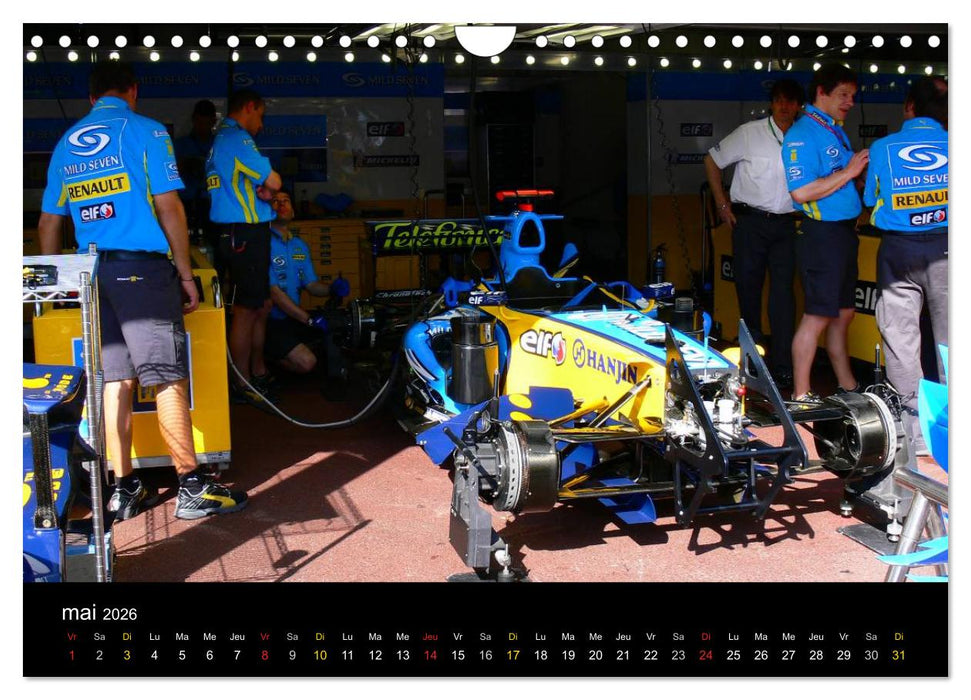 Stands de Formule 1 (CALVENDO Calendrier mensuel 2026)