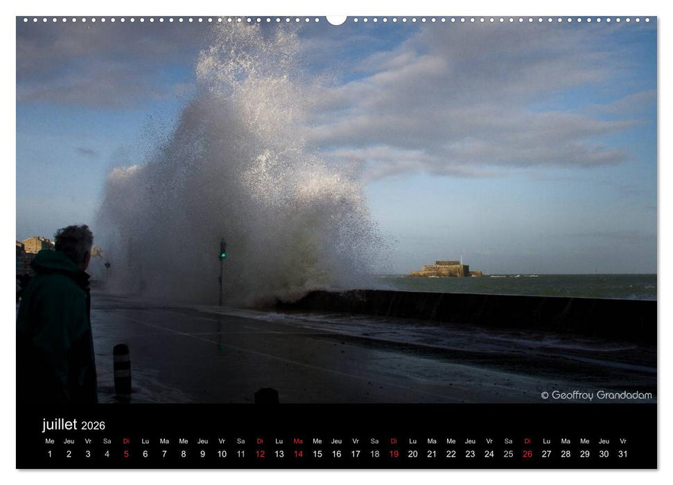 GRANDES MARÉES À SAINT-MALO (CALVENDO Calendrier supérieur 2026)