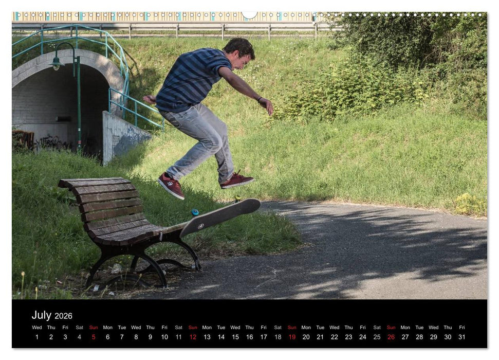 Skateboard - Street only (CALVENDO Premium-Calendar 2026)