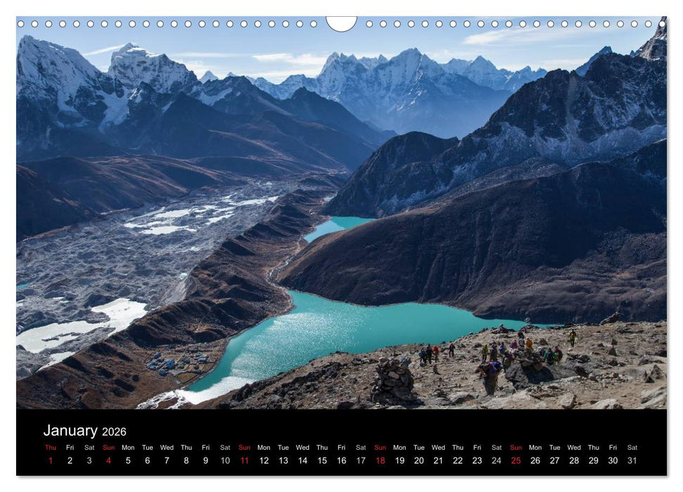 Mount Everest Trek (CALVENDO Monthly Calendar 2026)