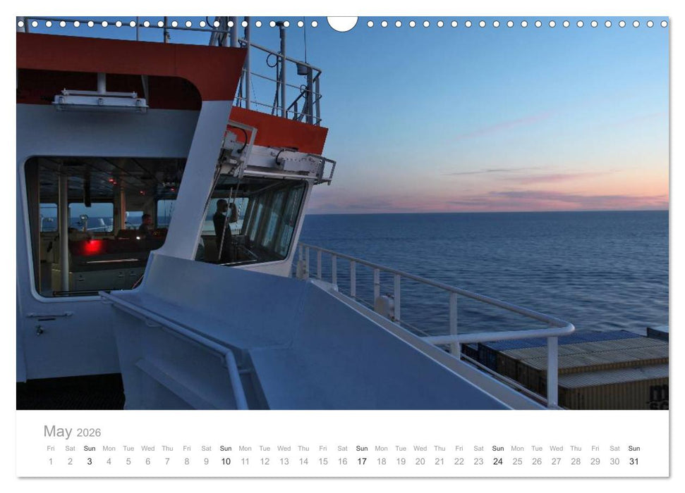 Fascination of Shipping On board around the world (CALVENDO Monthly Calendar 2026)