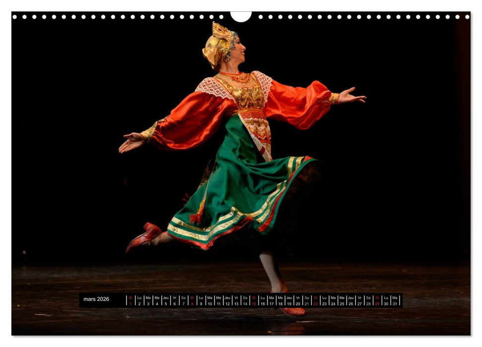 Danses de l'âme russe (CALVENDO Calendrier mensuel 2026)