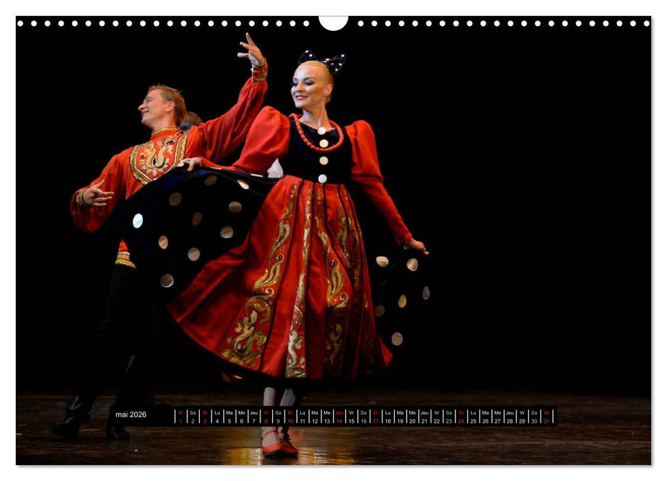 Danses de l'âme russe (CALVENDO Calendrier mensuel 2026)