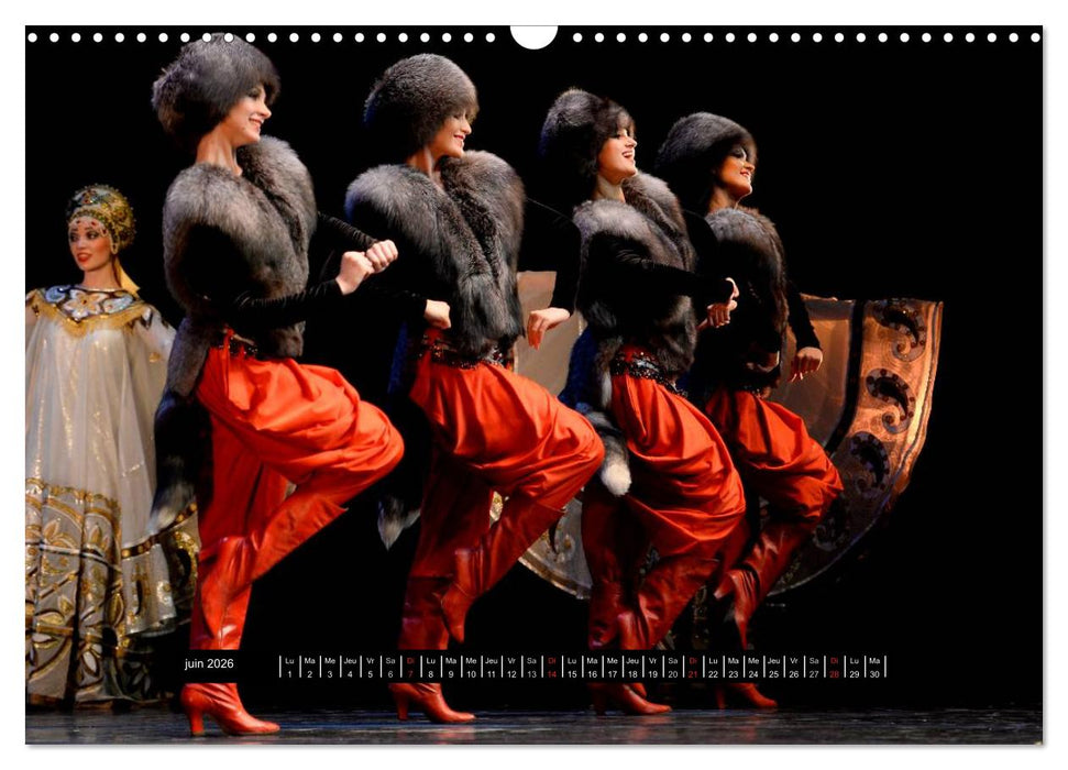 Danses de l'âme russe (CALVENDO Calendrier mensuel 2026)