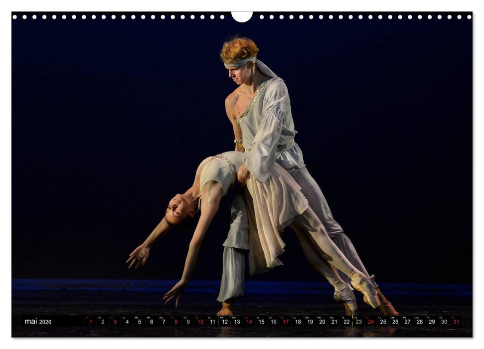 Vaganova, ballet impérial (CALVENDO Calendrier mensuel 2026)