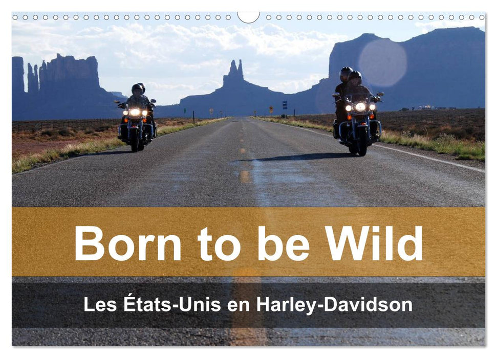 Born to be wild – Les États-Unis en Harley-Davidson (CALVENDO Calendrier mensuel 2026)