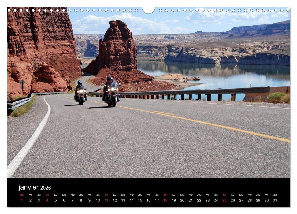 Born to be wild – Les États-Unis en Harley-Davidson (CALVENDO Calendrier mensuel 2026)