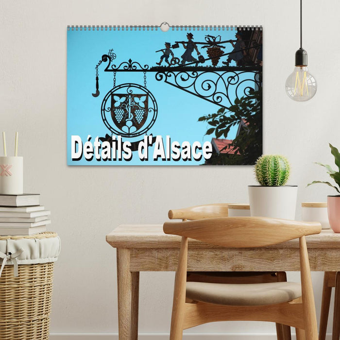 Détails d'Alsace (CALVENDO Calendrier mensuel 2026)