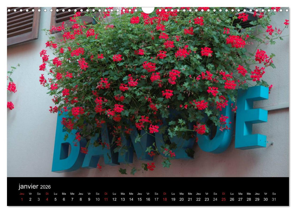 Détails d'Alsace (CALVENDO Calendrier mensuel 2026)