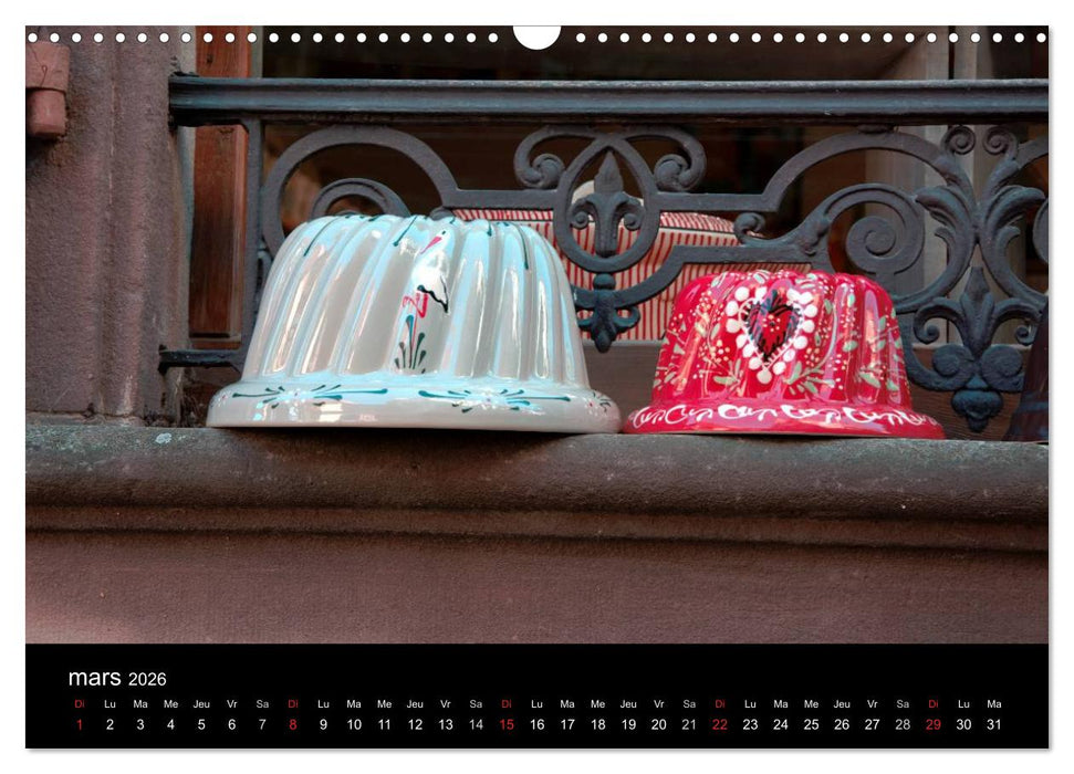 Détails d'Alsace (CALVENDO Calendrier mensuel 2026)