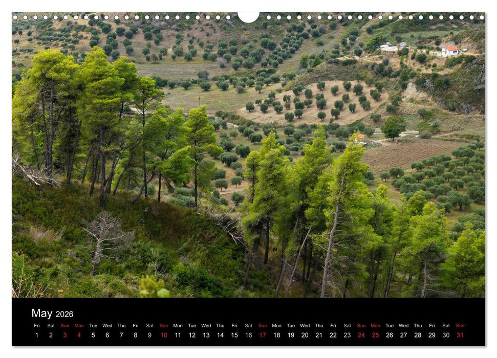 Chalkidiki: Kassandra, Sithonia, Athos (CALVENDO Monthly Calendar 2026)