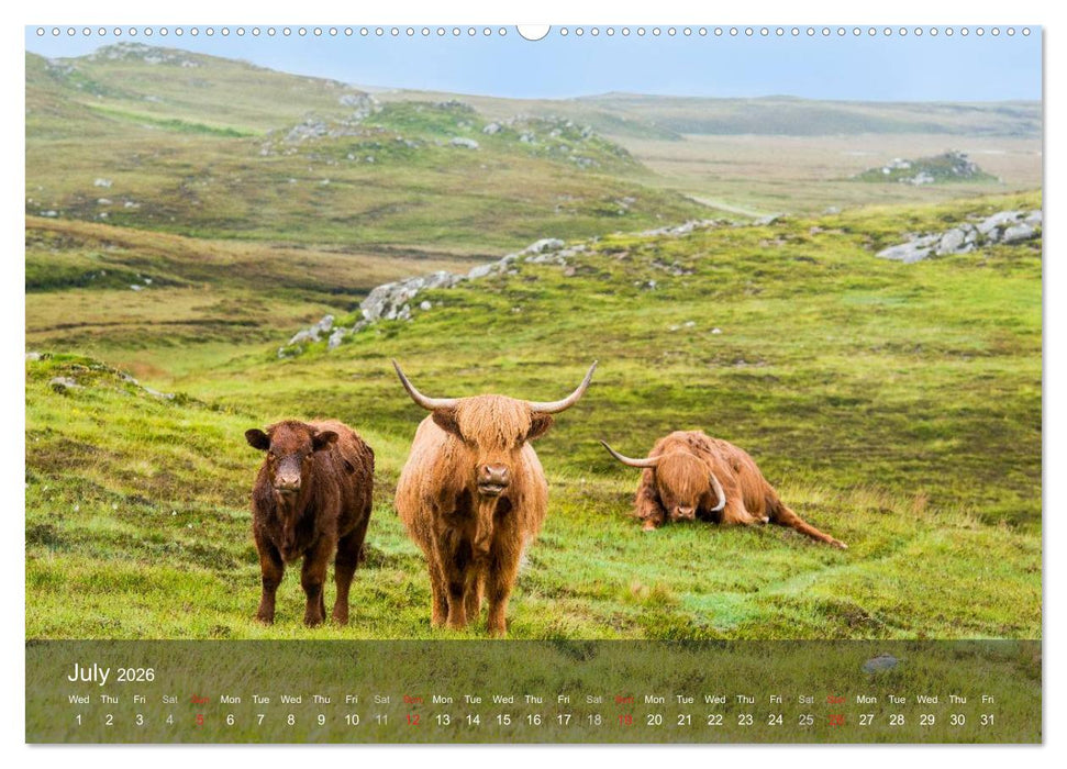 Scotland - From Edinburgh into the Highlands (CALVENDO Premium-Calendar 2026)