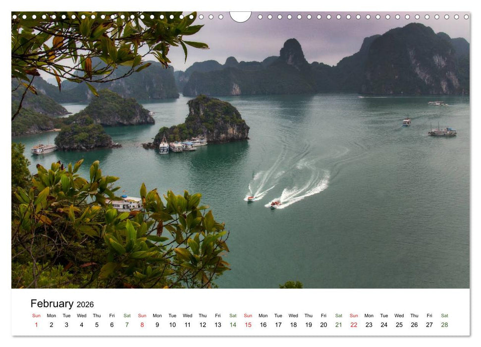 VIETNAM (CALVENDO Monthly Calendar 2026)
