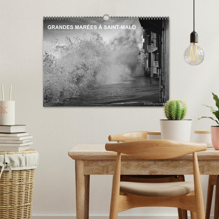 GRANDES MARÉES À SAINT-MALO (CALVENDO Calendrier mensuel 2026)