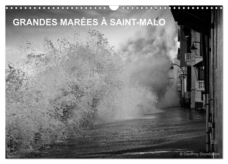 GRANDES MARÉES À SAINT-MALO (CALVENDO Calendrier mensuel 2026)