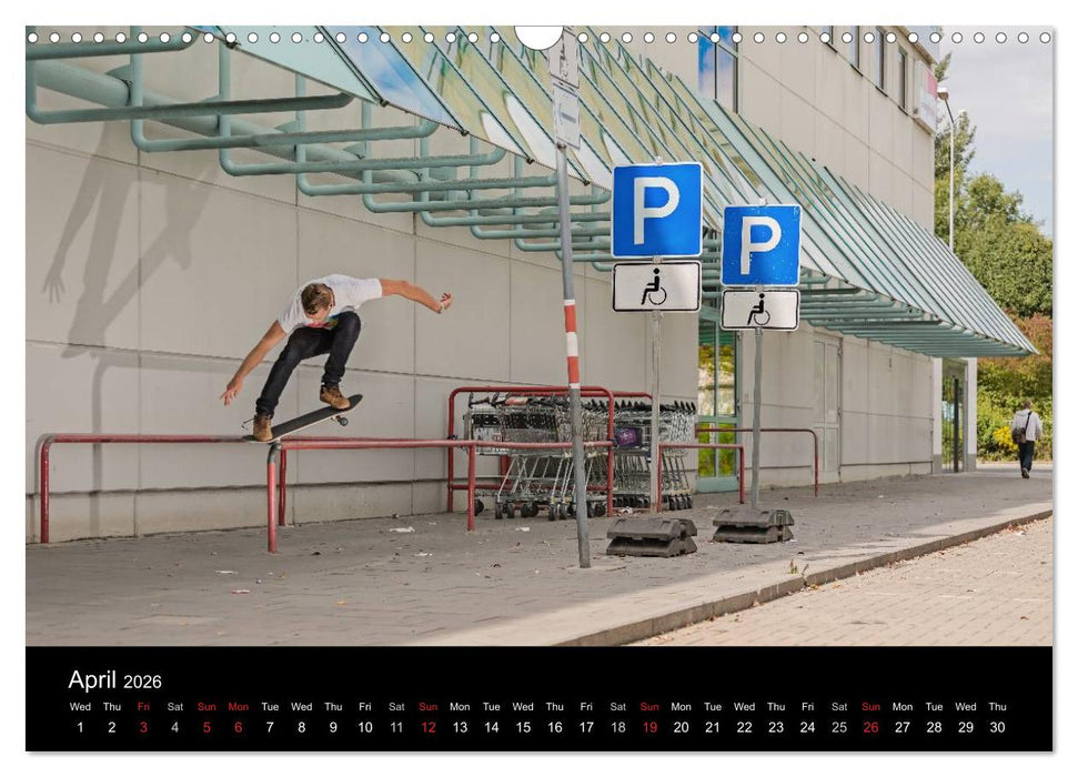 Skateboard - Street only (CALVENDO Monthly Calendar 2026)