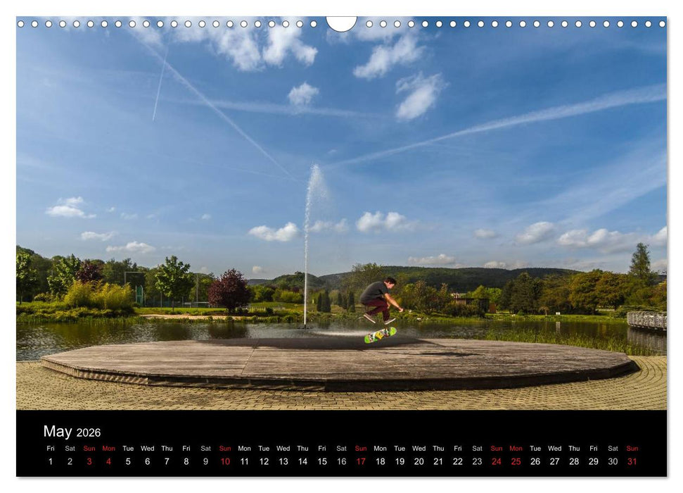 Skateboard - Street only (CALVENDO Monthly Calendar 2026)
