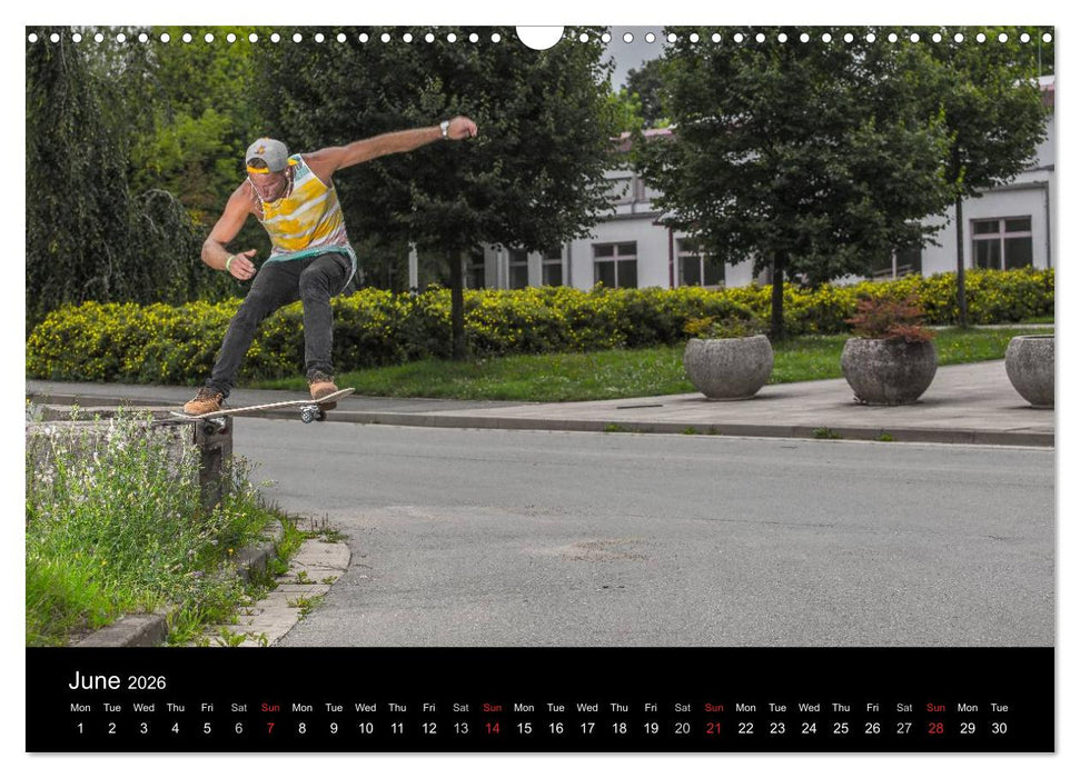 Skateboard - Street only (CALVENDO Monthly Calendar 2026)