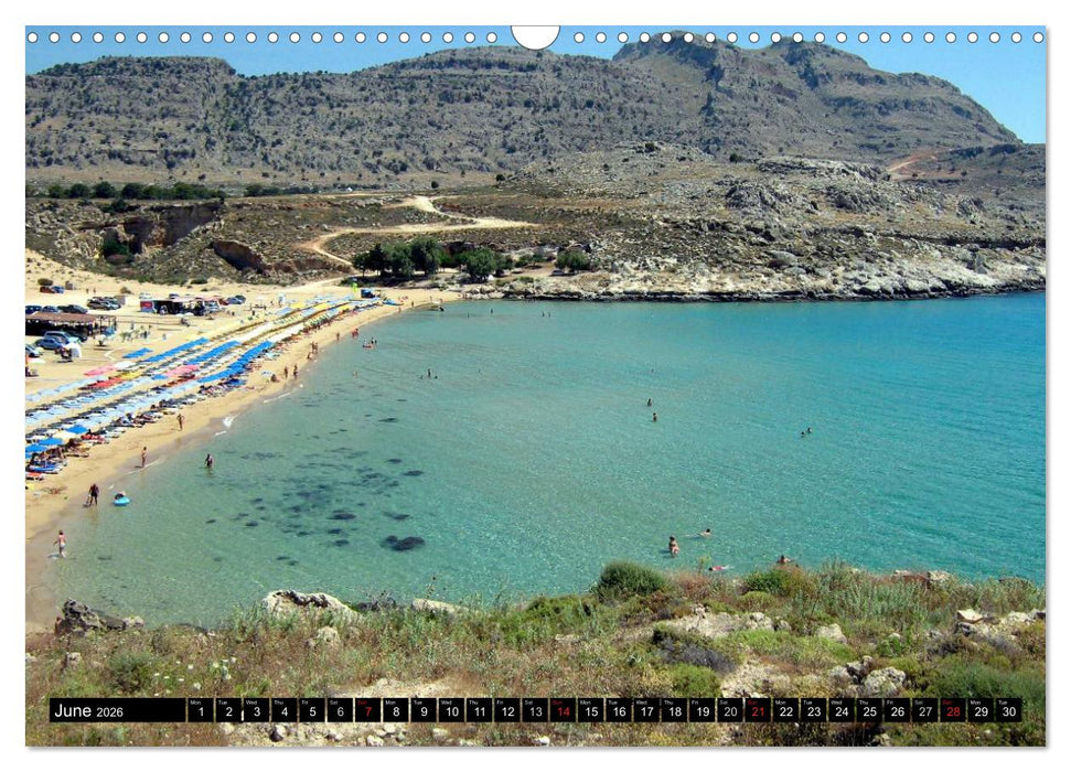 Rhodes - Greece (CALVENDO Monthly Calendar 2026)