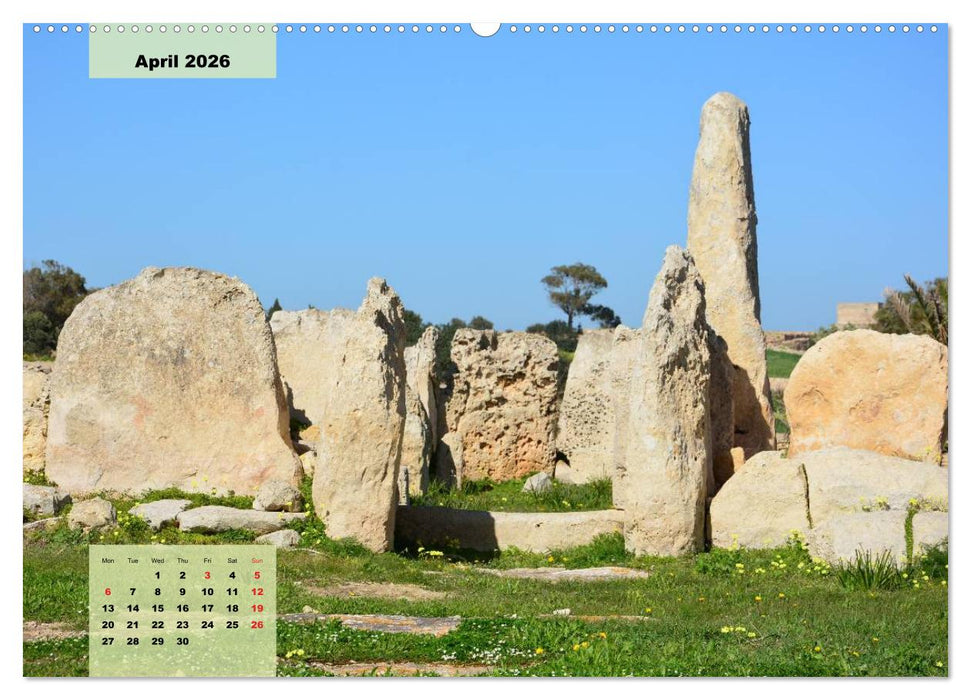 Malta and Gozo two historical islands (CALVENDO Premium-Calendar 2026)