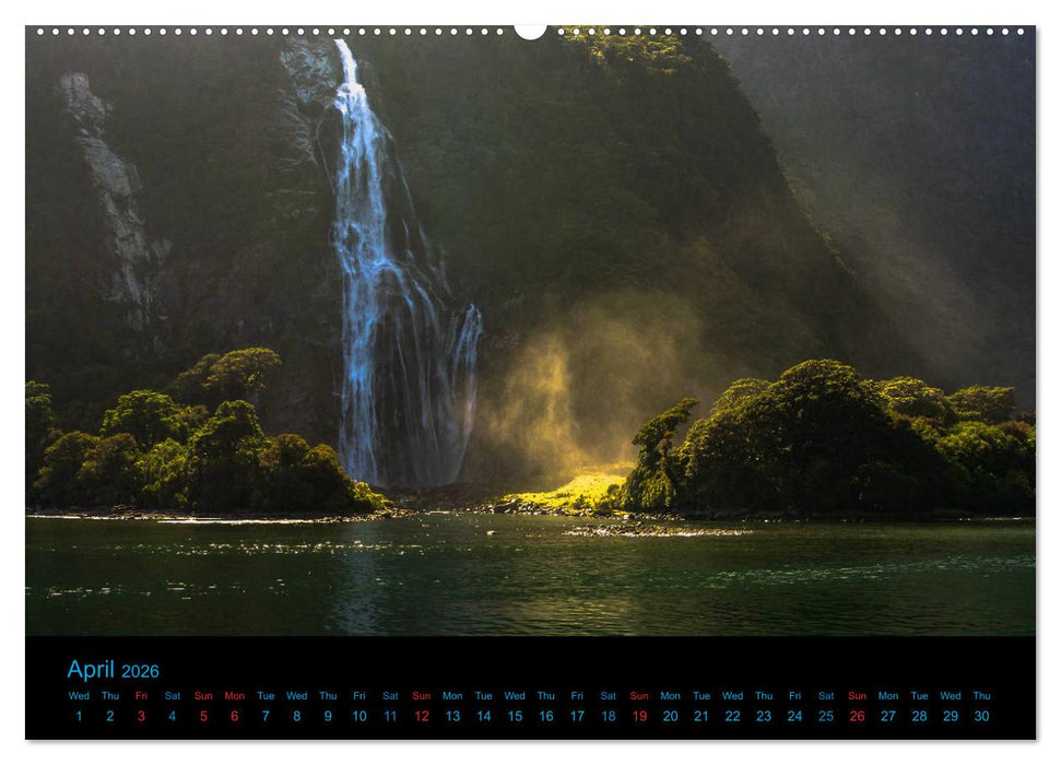 New Zealand - A bicycle adventure (CALVENDO Premium-Calendar 2026)