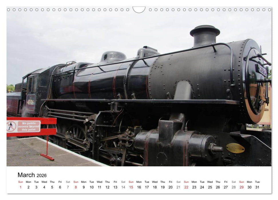 Englands Nostalgic Trains (CALVENDO Monthly Calendar 2026)