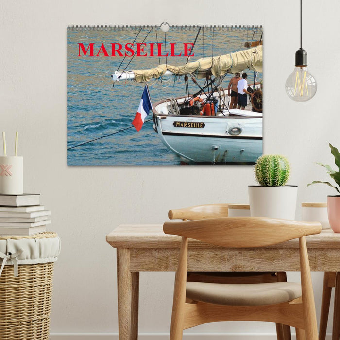 MARSEILLE (CALVENDO Calendrier mensuel 2026)