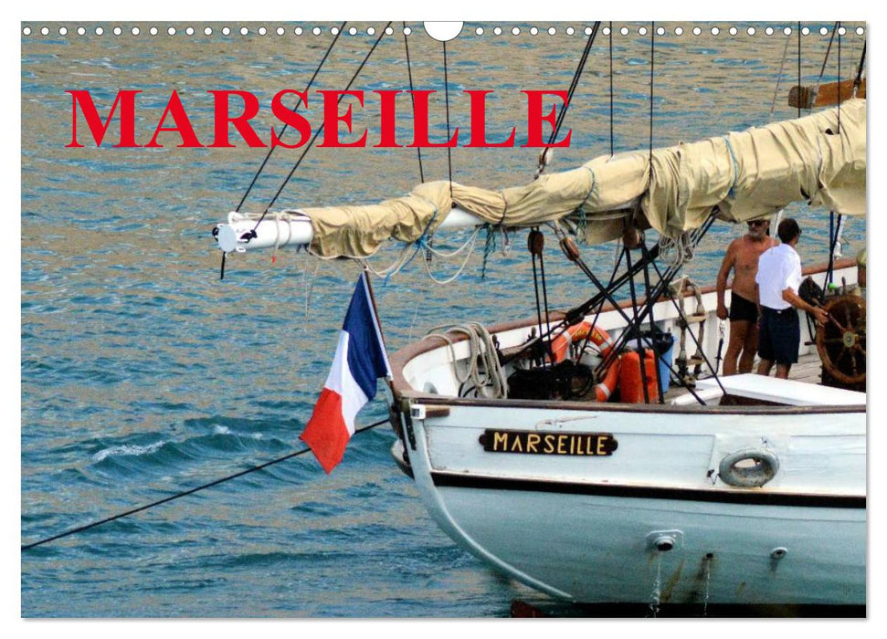 MARSEILLE (CALVENDO Calendrier mensuel 2026)
