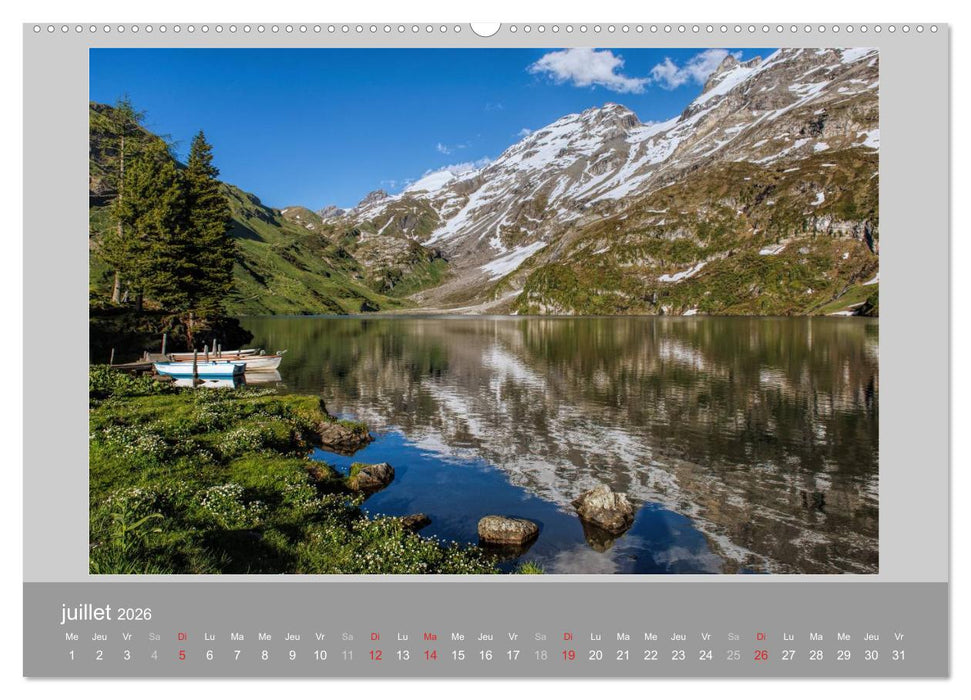 Suisse - Paysage de montagnes 2026 (CALVENDO Calendrier supérieur 2026)