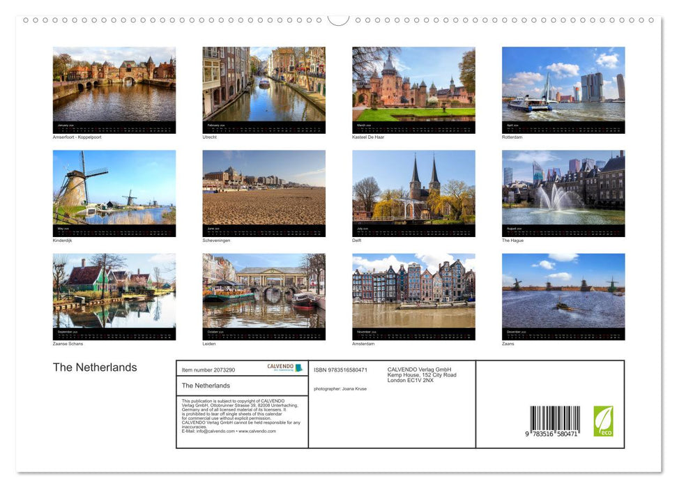 The Netherlands (CALVENDO Premium-Calendar 2026)