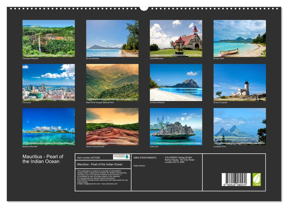 Mauritius - Pearl of the Indian Ocean (CALVENDO Premium-Calendar 2026)