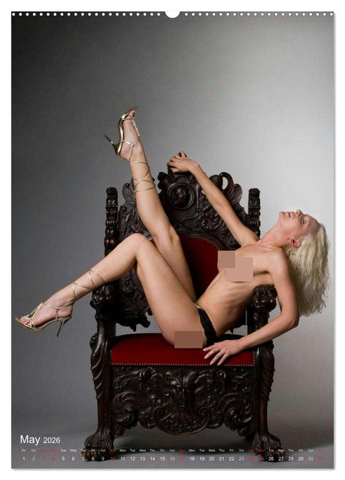 The Royal Chair – Nude Photography on the Throne (CALVENDO Premium-Calendar 2026)