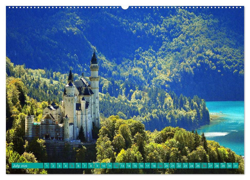 Romantic Places In Bavaria (CALVENDO Premium-Calendar 2026)