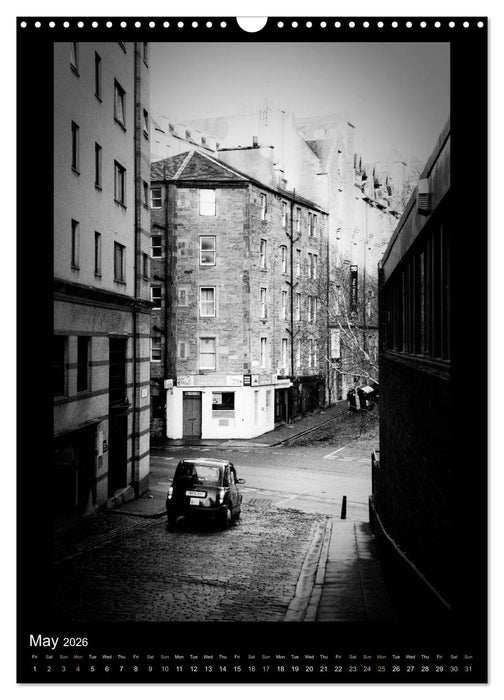 EDINBURGH NOIR (CALVENDO Monthly Calendar 2026)