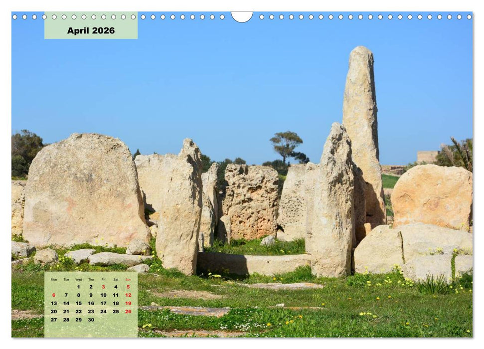 Malta and Gozo two historical islands (CALVENDO Monthly Calendar 2026)