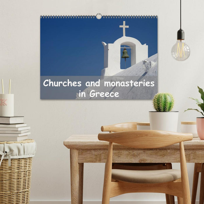 Churches and monasteries in Greece (CALVENDO Monthly Calendar 2026)