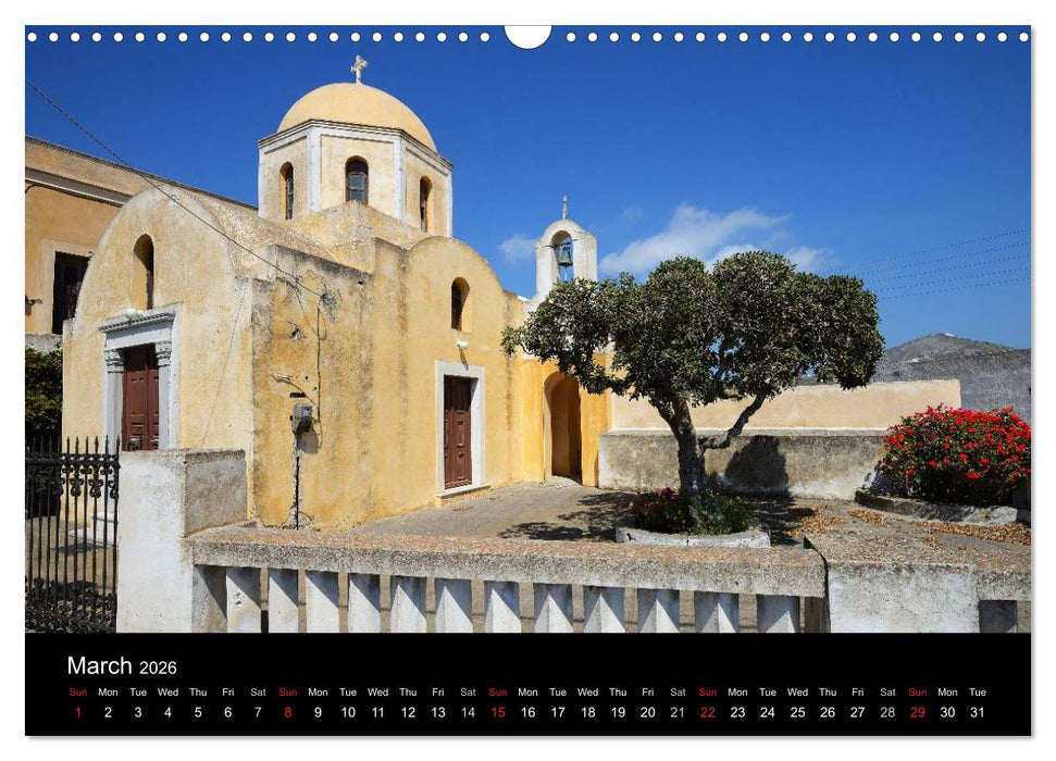 Churches and monasteries in Greece (CALVENDO Monthly Calendar 2026)