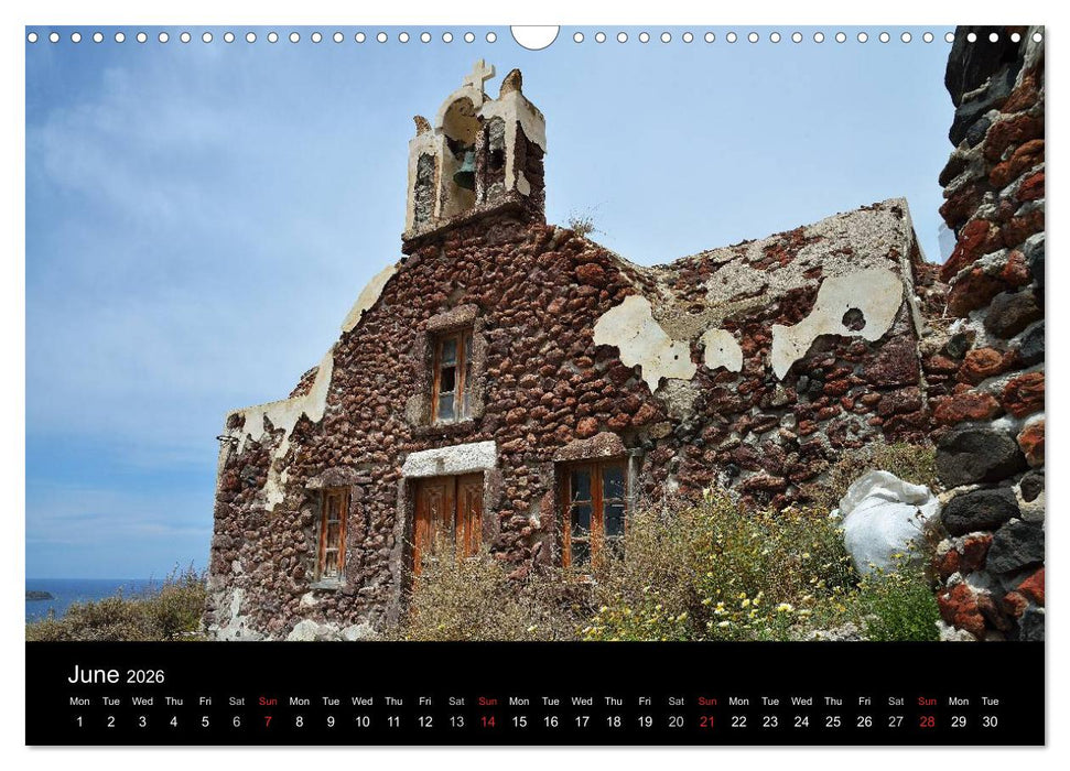 Churches and monasteries in Greece (CALVENDO Monthly Calendar 2026)