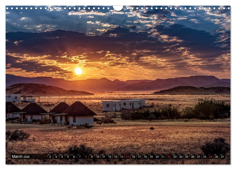 Namibia - Colours and Light (CALVENDO Monthly Calendar 2026)
