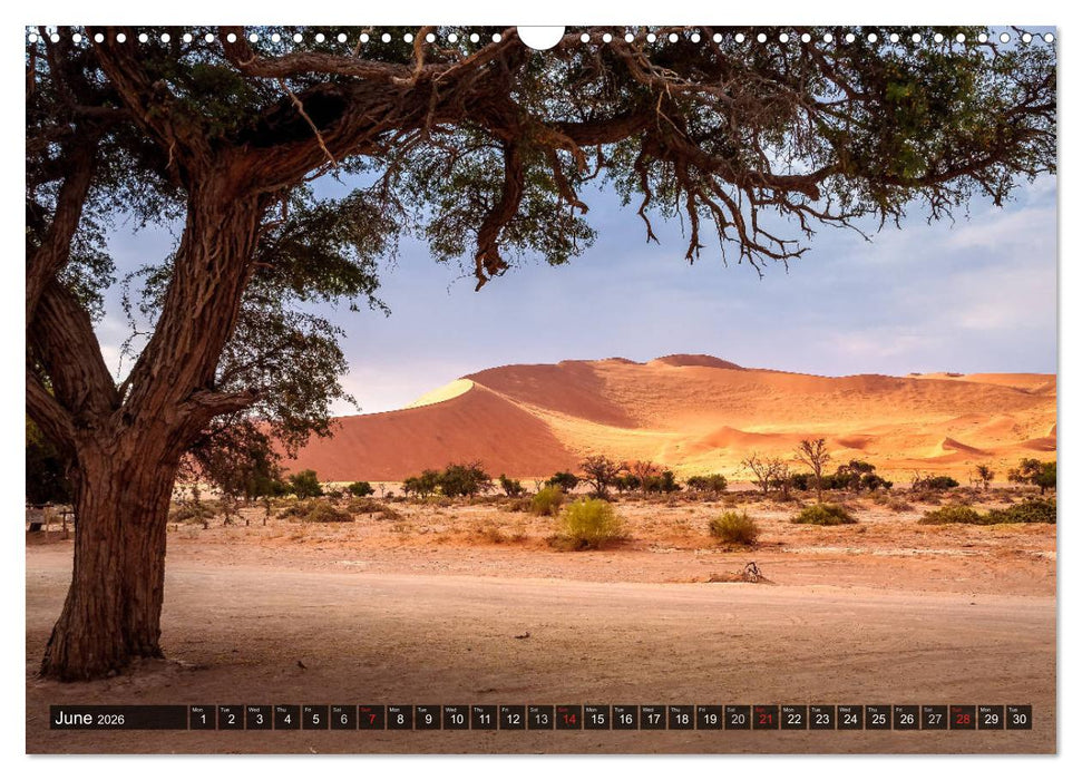 Namibia - Colours and Light (CALVENDO Monthly Calendar 2026)